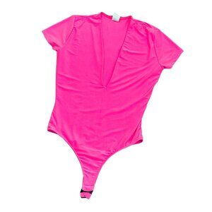 Ladies Small low cut Hot Pink Onesie